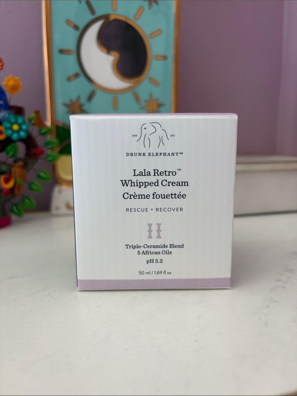 Drunk Elephant Lala Retro Whipped Cream - White and Light Purple Packaging